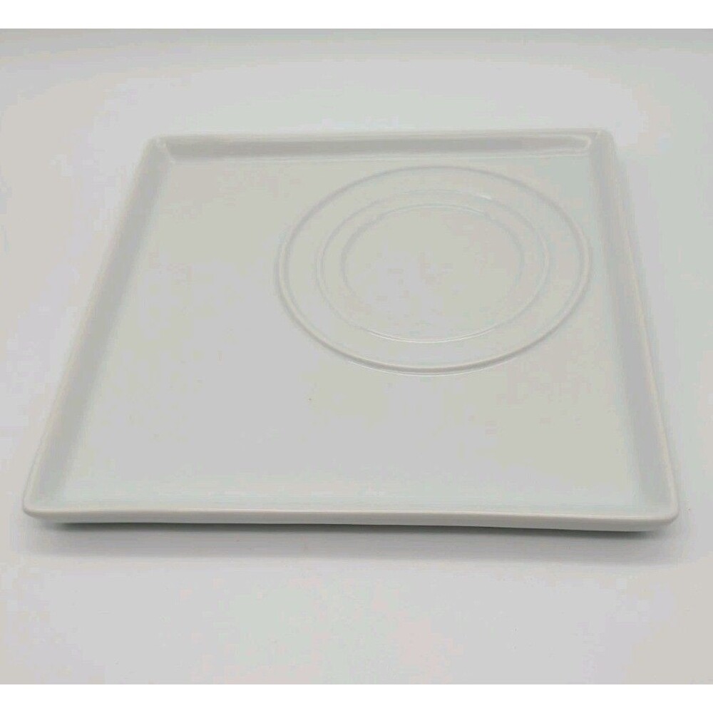 Gourmet Du Village Bistro Collection Multipurpose Square Platter White